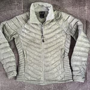 Women's The North Face Silver Gray 800 Pro Down Pertex Light Puffer Jacket Sz S